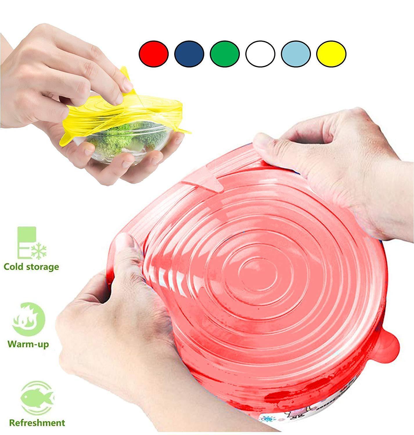 Other Bakeware 6PCS Silicone Stretch Lids Universal Silicone Food Wrap Bowl Pot LidSilicone Cover Pan Cooking Kitchen Accessories
Other Bakeware 6PCS Silicone Stretch Lids Universal Silicone Food Wrap Bowl Pot LidSilicone Cover Pan Cooking Kitchen Accessories
