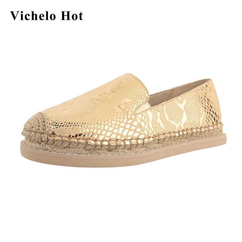 Vichelo Hot 2020 leisure full grain leather straw high quality round toe med heels young girls handmade non-slip women pumps L36, Black
Vichelo Hot 2020 leisure full grain leather straw high quality round toe med heels young girls handmade non-slip women pumps L36, Black