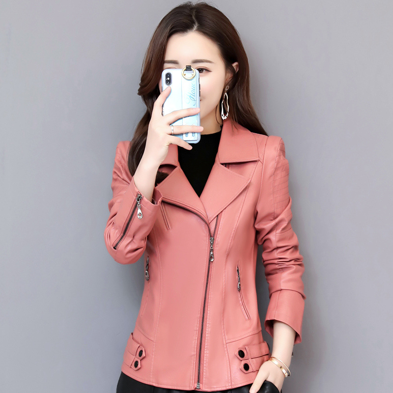 Women Spring 2020 New Faux Fashion Slim Turn-Down Collar Zippers Short Ladies PU Leather Jacket Plus Size 4XL, Black
Women Spring 2020 New Faux Fashion Slim Turn-Down Collar Zippers Short Ladies PU Leather Jacket Plus Size 4XL, Black