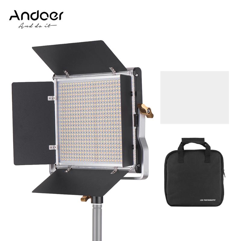 Andoer Professional LED Video Light Dimmable 660 LED Bulbs Bi-Color Light Panel 3200-5600K for Studio Photography Video Shooting
Andoer Professional LED Video Light Dimmable 660 LED Bulbs Bi-Color Light Panel 3200-5600K for Studio Photography Video Shooting