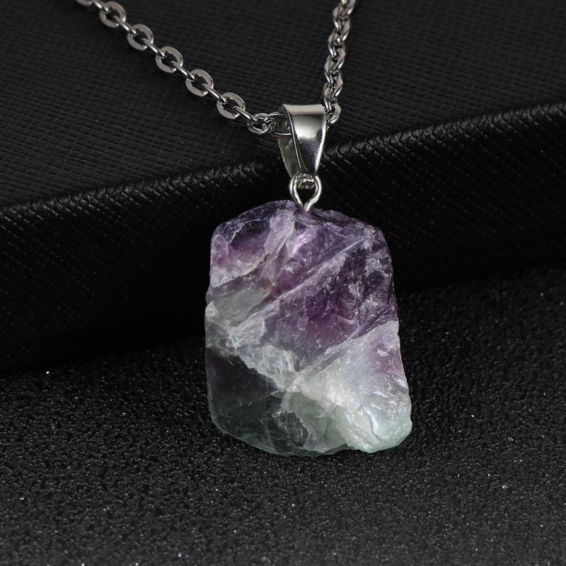 Irregular Fluorite Pendant Necklace Genuine Original Natural Stone Pendants Women Girl 18" Choker Necklace O Chain BOHO Jewelry
Irregular Fluorite Pendant Necklace Genuine Original Natural Stone Pendants Women Girl 18" Choker Necklace O Chain BOHO Jewelry