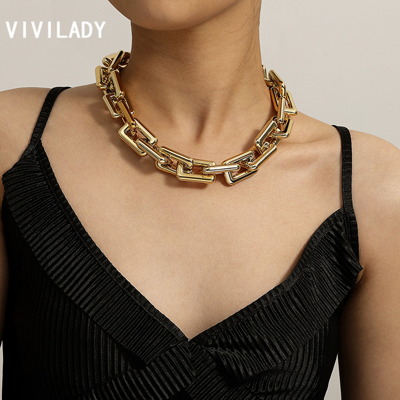 VIVILADY European Popular Wide Square Geometric Alloy Women Choker Necklace Minimalist Punk Trendy For Female Wedding Jewelry
VIVILADY European Popular Wide Square Geometric Alloy Women Choker Necklace Minimalist Punk Trendy For Female Wedding Jewelry