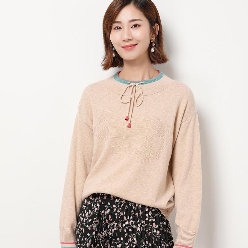 masigoch autumn new style 100% merino wool contrast string knitted sweater for women, Beige
masigoch autumn new style 100% merino wool contrast string knitted sweater for women, Beige