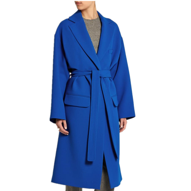 Women Winter cashmere Coat Vintage Elegant Fashion Outwear Long woolen Coat Women, Blue
Women Winter cashmere Coat Vintage Elegant Fashion Outwear Long woolen Coat Women, Blue