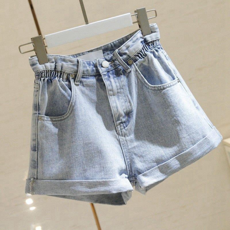 Summer Woamn Denim Shorts Pockets Bleach Washed Pants High Waist Korea Woman Denim Shorts Plus Size -2XL Streetwear Short Pants, Gray
Summer Woamn Denim Shorts Pockets Bleach Washed Pants High Waist Korea Woman Denim Shorts Plus Size -2XL Streetwear Short Pants, Gray