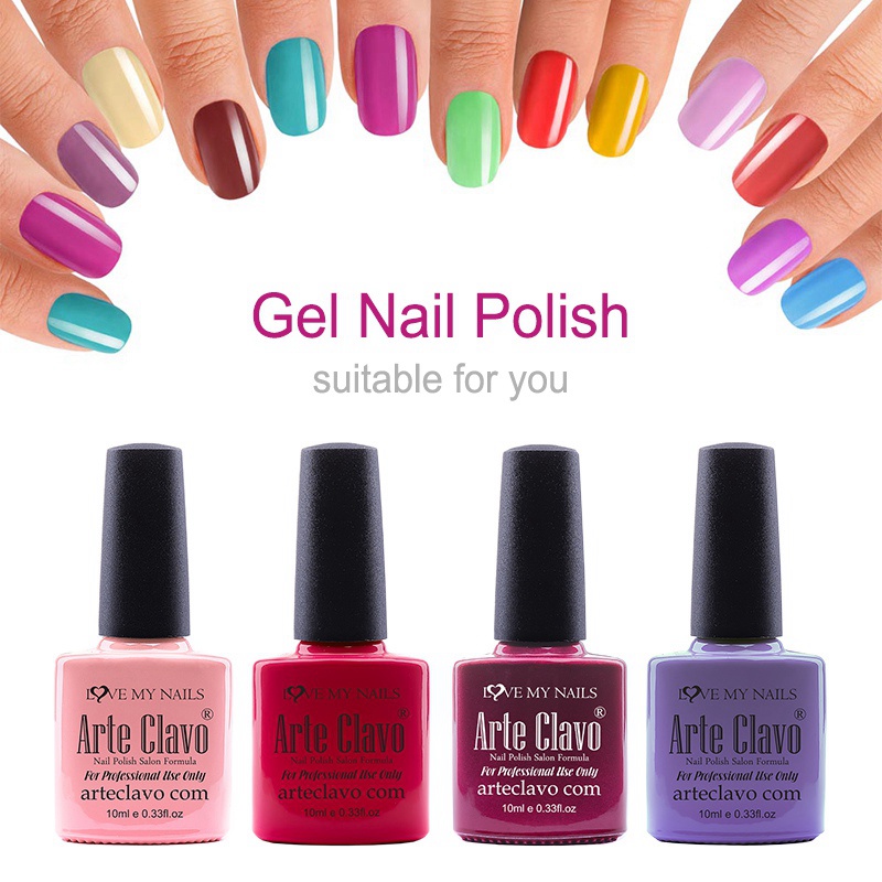 Arte Clavo 10ml Newest Choose Any 1 Color Manicure LED Light UV Gel Nail Paint Polish Lacquer Soak Off UV Led Nail Gel Polish, B2bac40512
Arte Clavo 10ml Newest Choose Any 1 Color Manicure LED Light UV Gel Nail Paint Polish Lacquer Soak Off UV Led Nail Gel Polish, B2bac40512