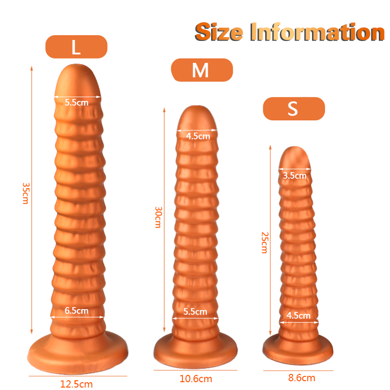 Super Soft Big Dildo Butt Plug Men Prostate Massager Huge Screw Vagina Anal Dildo With Suction Cup Adult Sex Toys For Women Men Y200422