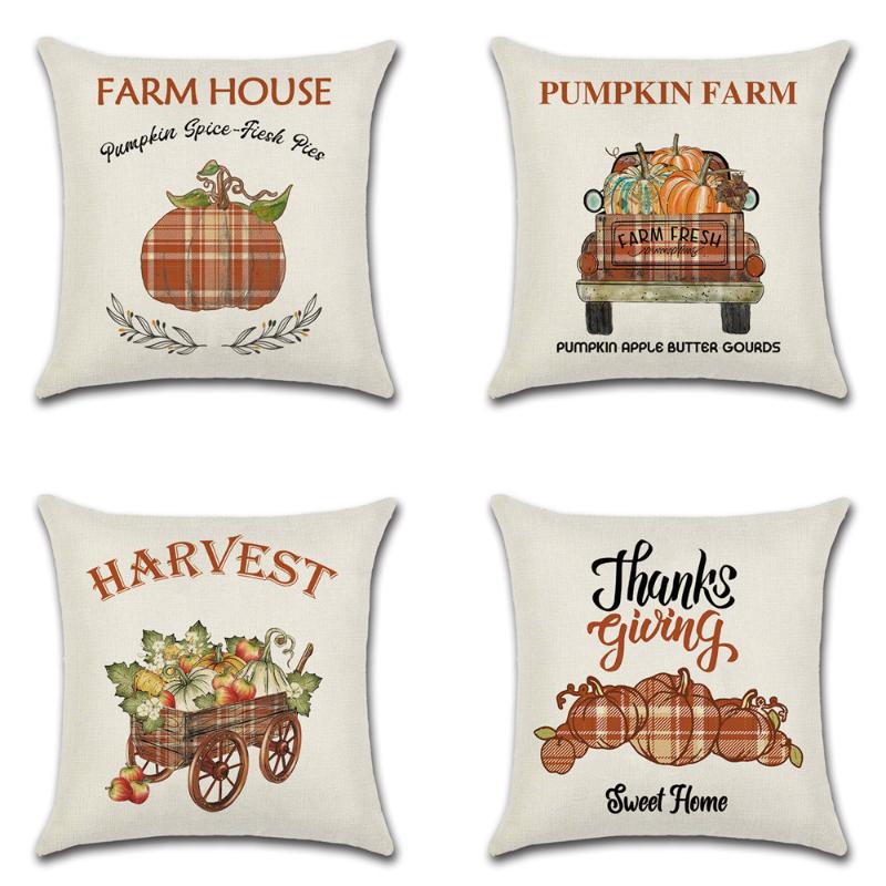 Happy Fall Pumpkin Car Printed pillow cushion cover Square Throw Pillowcase sofa home Thanksgiving Decor accessories
Happy Fall Pumpkin Car Printed pillow cushion cover Square Throw Pillowcase sofa home Thanksgiving Decor accessories
