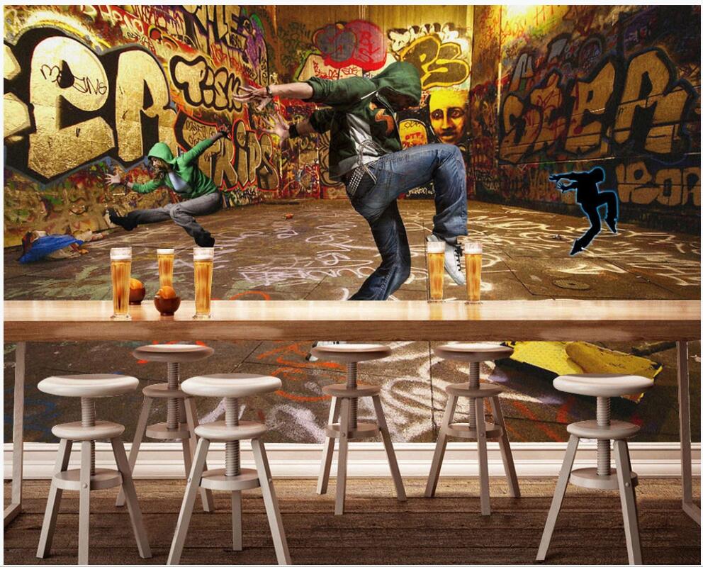 3d wallpaper custom photo mural Street graffiti painting street dance hip hop performance bar KTV 3d wall murals wallpaper for living room, Non-woven wallpaper
3d wallpaper custom photo mural Street graffiti painting street dance hip hop performance bar KTV 3d wall murals wallpaper for living room, Non-woven wallpaper
