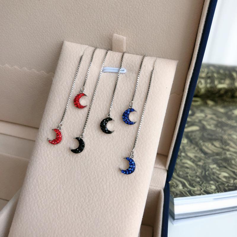 Moon ear line s925 sterling silver simple temperament diamond long earrings Japanese and Korean ins net red earrings
Moon ear line s925 sterling silver simple temperament diamond long earrings Japanese and Korean ins net red earrings