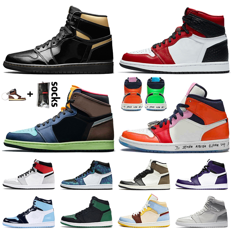 2021 Jumpman 1 High OG Black Gold Bio Hack Womens Mens Basketball Shoes 1s Fearless Obsidian Twist Digital Pink Trainers Sneakers
2021 Jumpman 1 High OG Black Gold Bio Hack Womens Mens Basketball Shoes 1s Fearless Obsidian Twist Digital Pink Trainers Sneakers