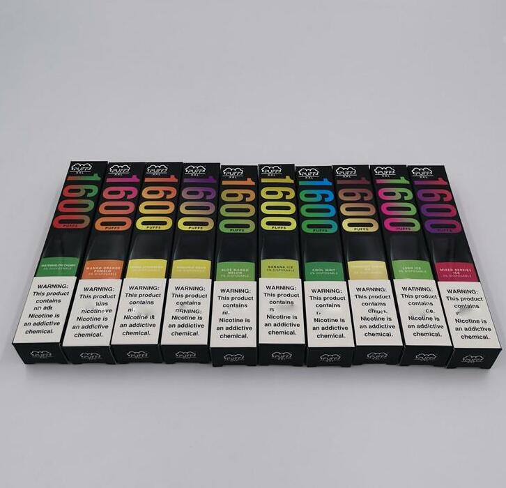 2020 Puff bar plus XXL 1600puffs Disposable Pod Vape Cartridge 1000mAh Battery 6.5mL Empty Vape Pods Stick Style 10 Colors
2020 Puff bar plus XXL 1600puffs Disposable Pod Vape Cartridge 1000mAh Battery 6.5mL Empty Vape Pods Stick Style 10 Colors