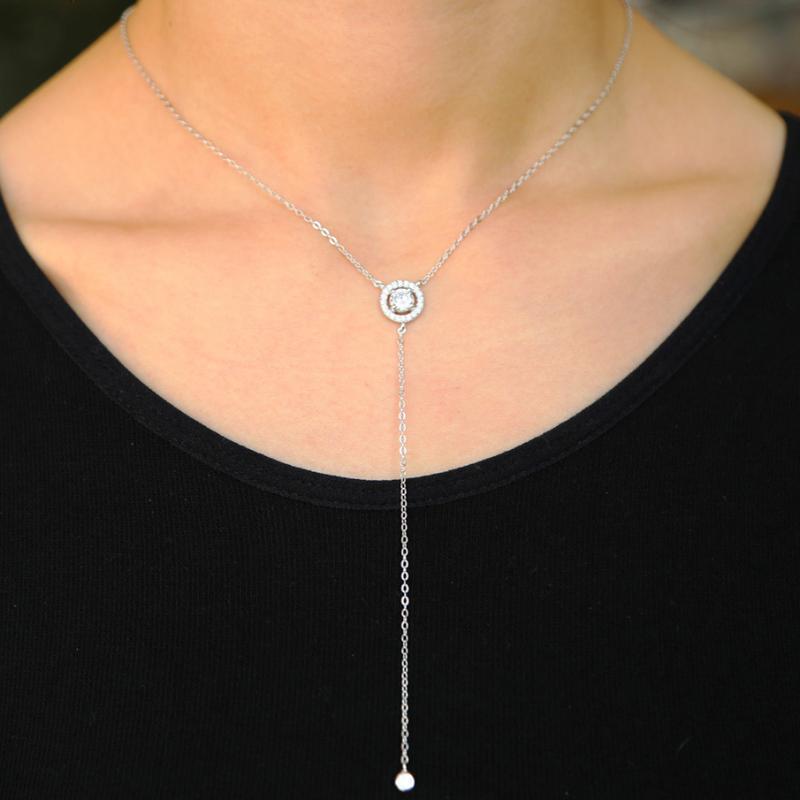 Simple Style Real 925 Sterling Silver Big CZ Paved Y Shape Round Pendant Necklace Elegance Long Link Chain Women Classic Jewelry
Simple Style Real 925 Sterling Silver Big CZ Paved Y Shape Round Pendant Necklace Elegance Long Link Chain Women Classic Jewelry