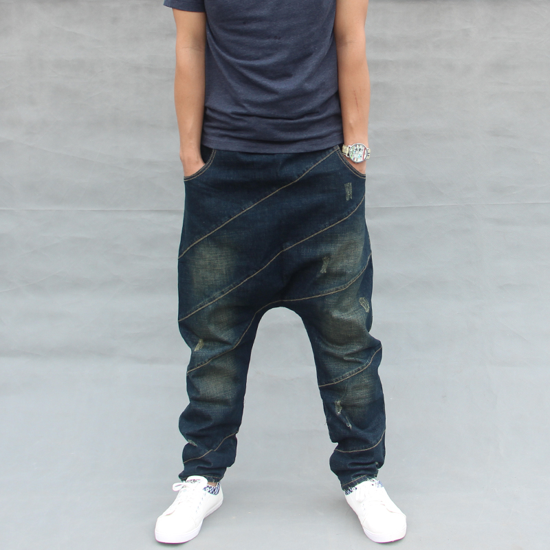Korean New Fashion Mens Harem Pants Dark Blue Hip Hop Loose Cotton Jeans Male Elastic Waist Baggy Jeans Cross Pants pantalones, Same as pic
Korean New Fashion Mens Harem Pants Dark Blue Hip Hop Loose Cotton Jeans Male Elastic Waist Baggy Jeans Cross Pants pantalones, Same as pic
