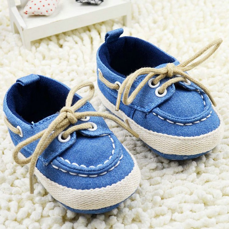 Spring Autumn Toddler First Walker Baby Shoes Soft Sole Crib Laces Sneaker Prewalker Sapatos, Blue
Spring Autumn Toddler First Walker Baby Shoes Soft Sole Crib Laces Sneaker Prewalker Sapatos, Blue
