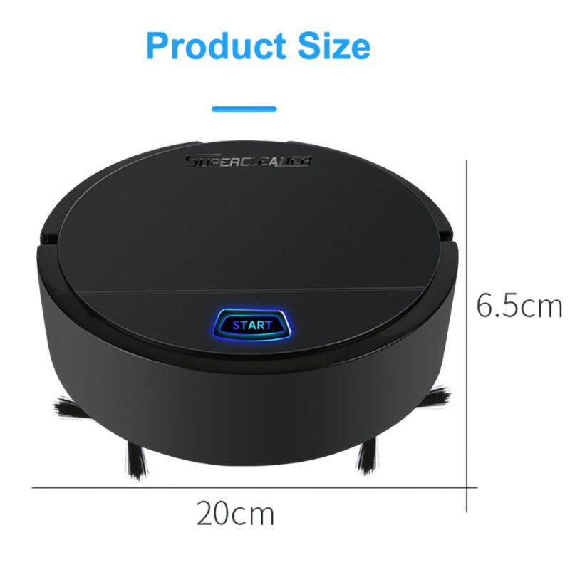 Robot Vacuum Cleaner USB Rechargeable Floor Sweeping Robot Dust Catcher Intelligent Auto-Induction Floor Sweeping