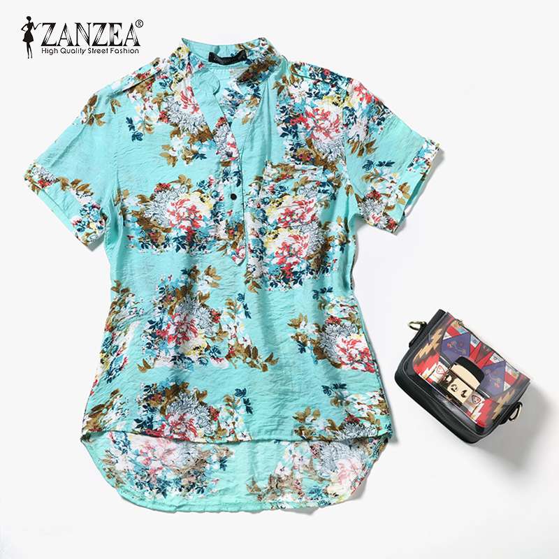Fashion Floral Print Women Blouse V-neck Shirts Casual Pockets Tops Female Shirts Breathable Leisure Ladies Blusas INCERUN, Short sleeve
Fashion Floral Print Women Blouse V-neck Shirts Casual Pockets Tops Female Shirts Breathable Leisure Ladies Blusas INCERUN, Short sleeve