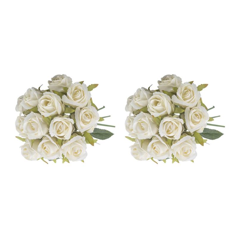 2 Pcs 12 Heads Flowers Artificial Silk Rose Simulation Flowers Party Decoration Fake Bouquet Wedding Party Decor Home Supplies, C1
2 Pcs 12 Heads Flowers Artificial Silk Rose Simulation Flowers Party Decoration Fake Bouquet Wedding Party Decor Home Supplies, C1
