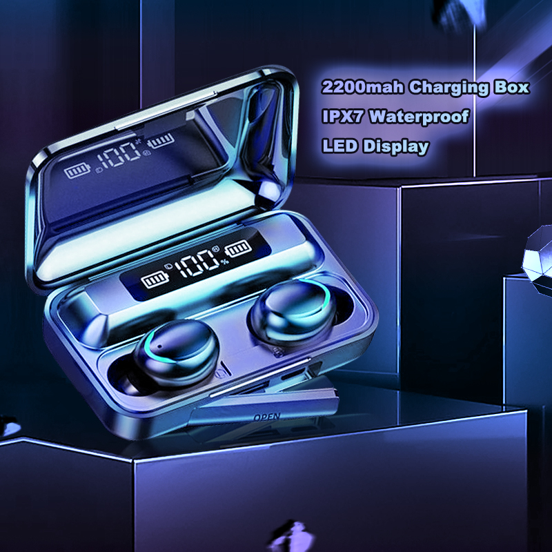 Bluetooth Wireless Headphones Earphones 2200mAh LED Earbuds TWS Touch Control Sport Headset Noise Cancel Dropshipping Wholesale
Bluetooth Wireless Headphones Earphones 2200mAh LED Earbuds TWS Touch Control Sport Headset Noise Cancel Dropshipping Wholesale