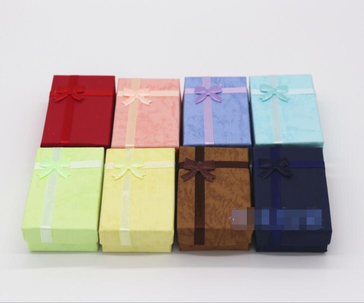 Cloud paper box 5*8 double ring ear ring jewelry box heaven and earth cover necklace packing box WY1568