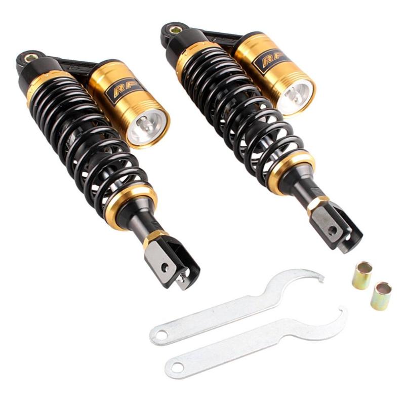New 340mm 13.5" U Type Motorcycle Rear Suspension Air Absorber Clevis End Black Gold For Motor Scooter ATV Quad Dirt Bike
New 340mm 13.5" U Type Motorcycle Rear Suspension Air Absorber Clevis End Black Gold For Motor Scooter ATV Quad Dirt Bike