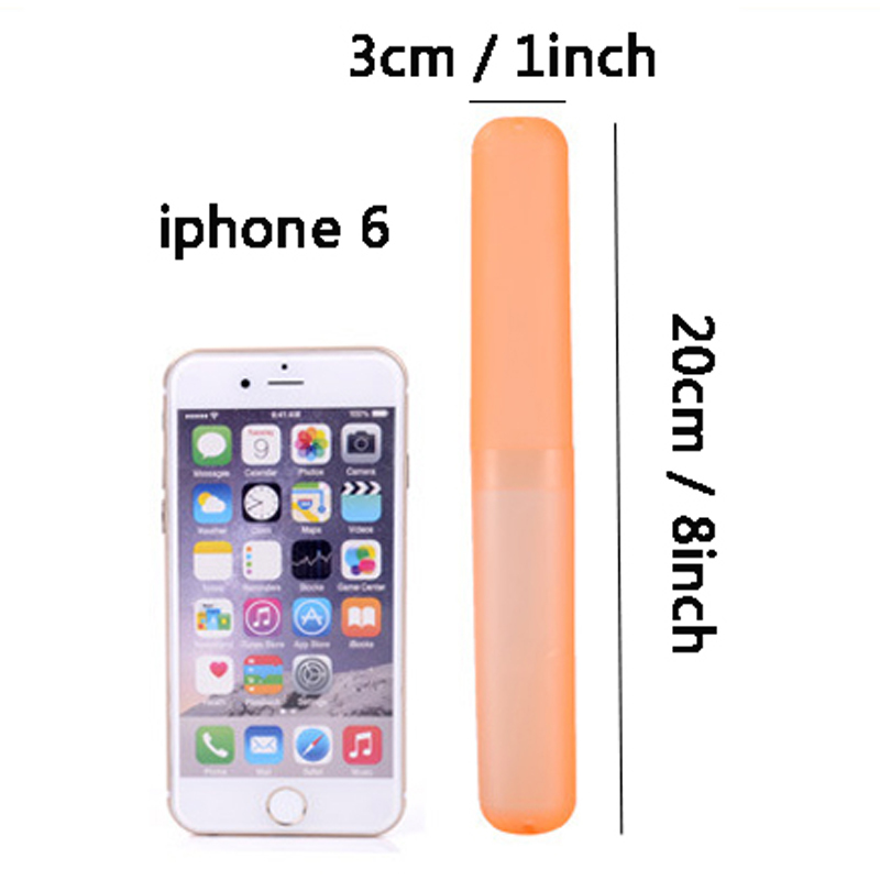Frosted Toothbrush Holder Travel Plastic Case Hiking Camping Portable Toothbrush Tube Cover Storage Box Protect Frosted Toothbrush Holder