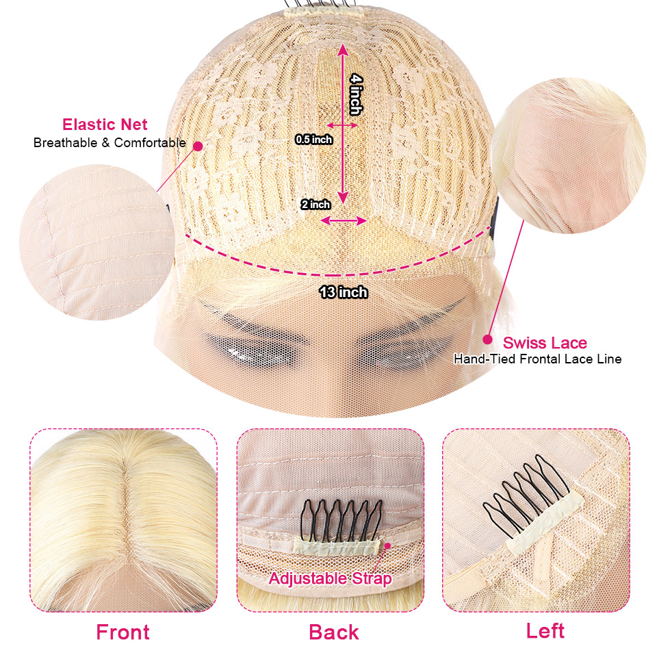 ishow blonde hair brazilian straight 131 t lace part wig human hair wigs blonde color 613 human hair t lace front wigs peruvian