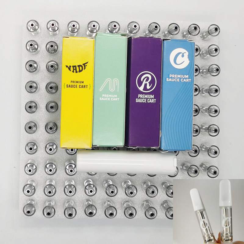 Cookies Cartridge 0.8ml 1.0ml Empty Vape Pens Atomizers 510 Thread Ceramic Carts PVC Plastic Cartridges Packaging Disposable Vaporizer Pen Glass Tanks
Cookies Cartridge 0.8ml 1.0ml Empty Vape Pens Atomizers 510 Thread Ceramic Carts PVC Plastic Cartridges Packaging Disposable Vaporizer Pen Glass Tanks