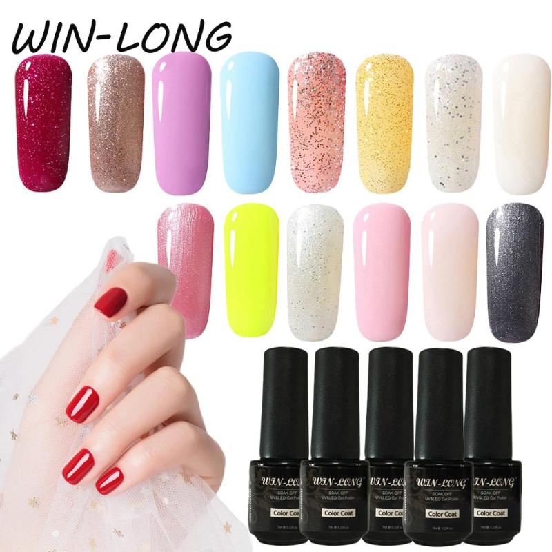 WIN-LONG 7ML Nail Polish Pure Color Gel Nail Polish UV Gel Soak Off Lacquer Art Design Kits Base Top Coat, Ss1595
WIN-LONG 7ML Nail Polish Pure Color Gel Nail Polish UV Gel Soak Off Lacquer Art Design Kits Base Top Coat, Ss1595