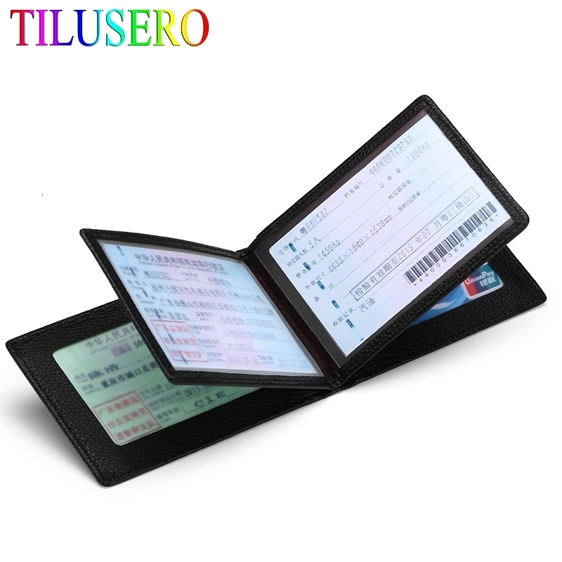 Driver License Holder Pu Leather on Cover for Car Driving Documents Business ID Pass Certificate Folder Wallet