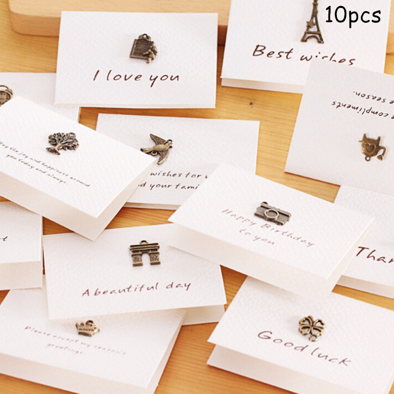 10pcs Creative Envelope Small Happy Birthday Postcard Greeting Gift Cards Metal 3D Handmade Holiday Blank Thank You Card
10pcs Creative Envelope Small Happy Birthday Postcard Greeting Gift Cards Metal 3D Handmade Holiday Blank Thank You Card
