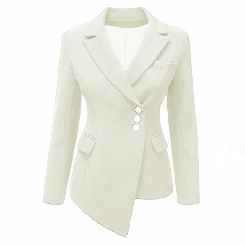 Women Coat Plus Size 3XL Slim Office Lady Long Sleeve Lapel Single-Breasted Asymmetric Plain Girls Fashion Blazer, Black
Women Coat Plus Size 3XL Slim Office Lady Long Sleeve Lapel Single-Breasted Asymmetric Plain Girls Fashion Blazer, Black