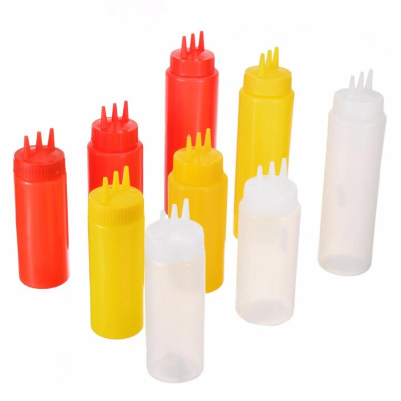 3 Holes Squeeze Bottle Plastic Oil Vinegar Bottles Condiment Dispenser Sauce Bottle Ketchup Salad Cruet Can
3 Holes Squeeze Bottle Plastic Oil Vinegar Bottles Condiment Dispenser Sauce Bottle Ketchup Salad Cruet Can