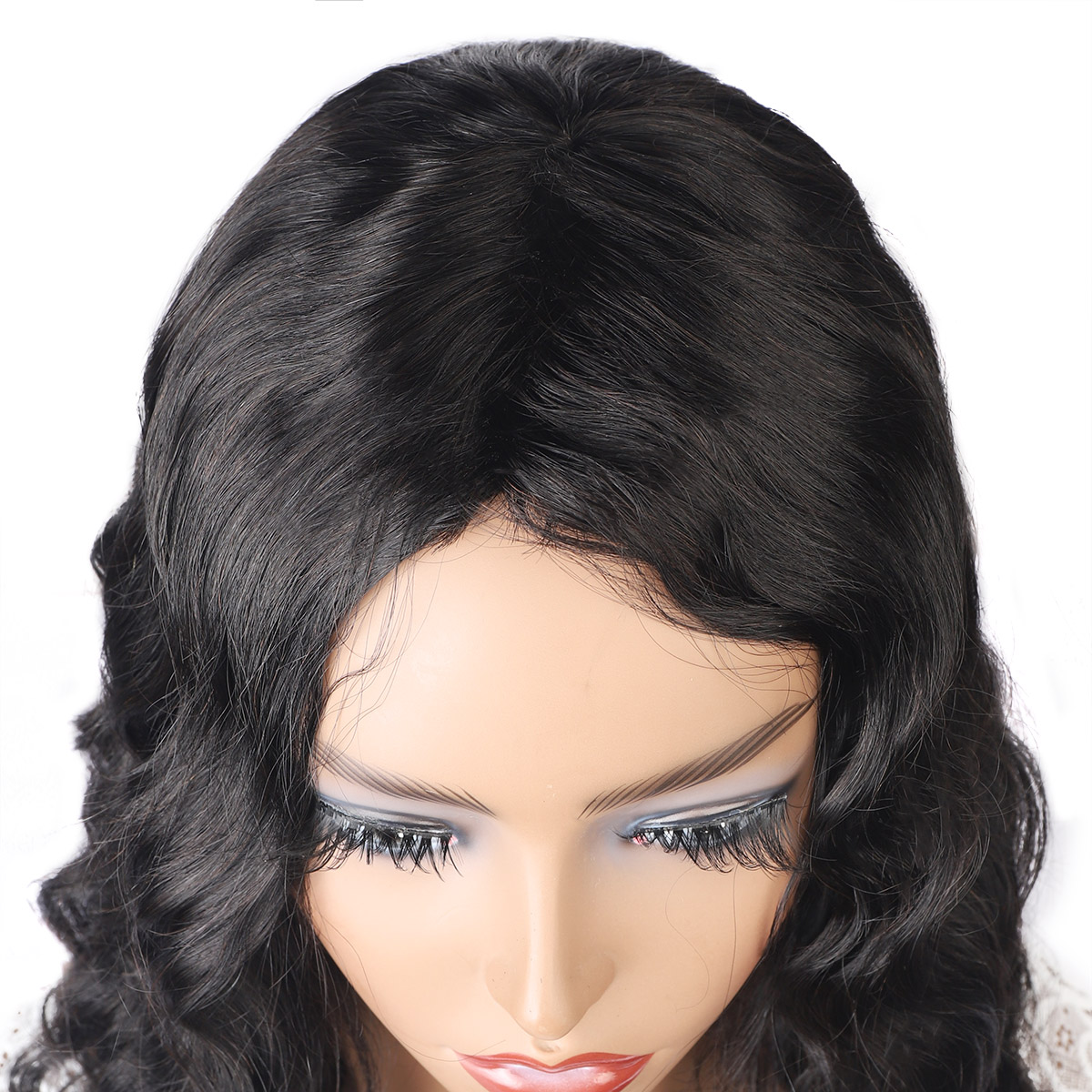 Ishow Brazilian Loose Deep Straight Human Hair Wigs Peruvian Curly None Lace Wigs Water Machine Made Wig Malaysian Body