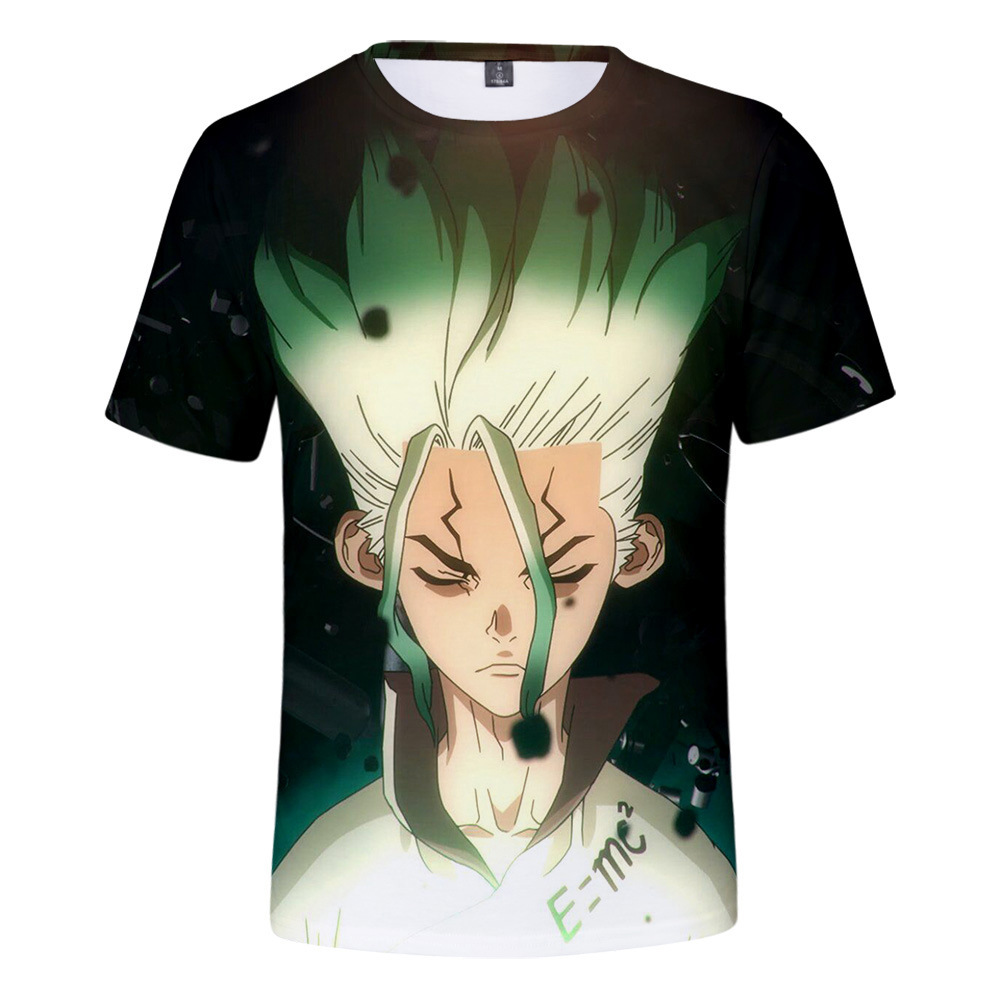 Japan Anime Dr.STONE 3D Print T Shirt Women Men Summer Fashion Short Sleeve Funny Tshirt Ishigami Senkuu Graphic Tees Streetwear, White;black
Japan Anime Dr.STONE 3D Print T Shirt Women Men Summer Fashion Short Sleeve Funny Tshirt Ishigami Senkuu Graphic Tees Streetwear, White;black