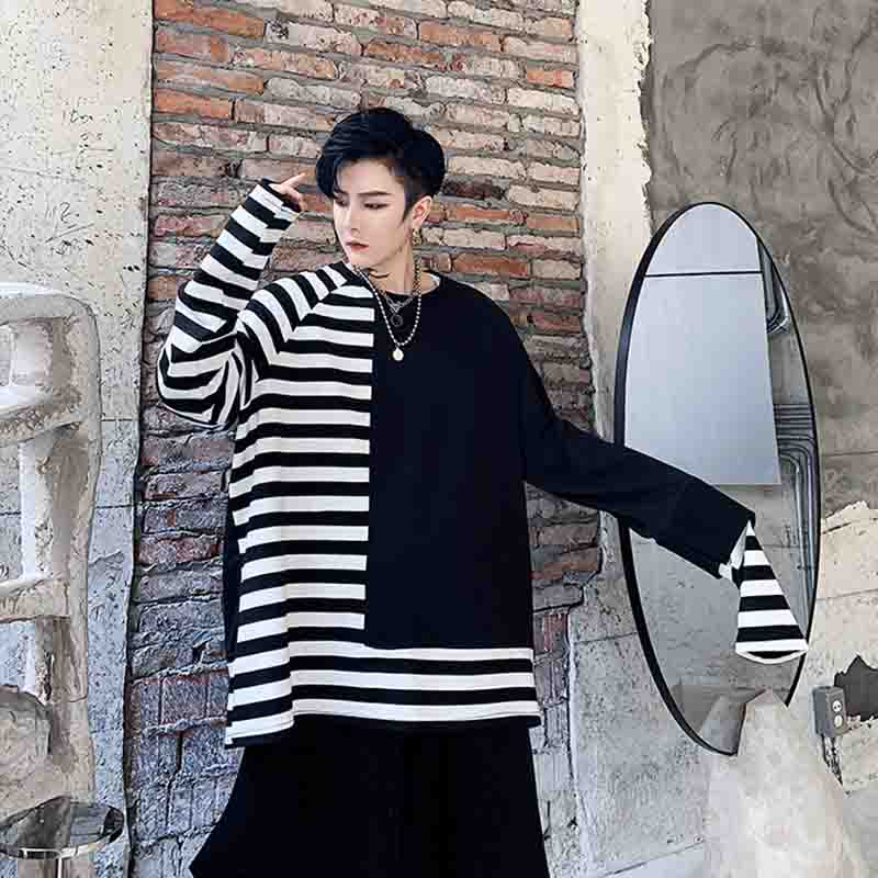 Top dance suit Yamamoto loose variety coat casual style sweater vertical stripe contrast color cover autumn Xinhe 2020, Black 
Top dance suit Yamamoto loose variety coat casual style sweater vertical stripe contrast color cover autumn Xinhe 2020, Black