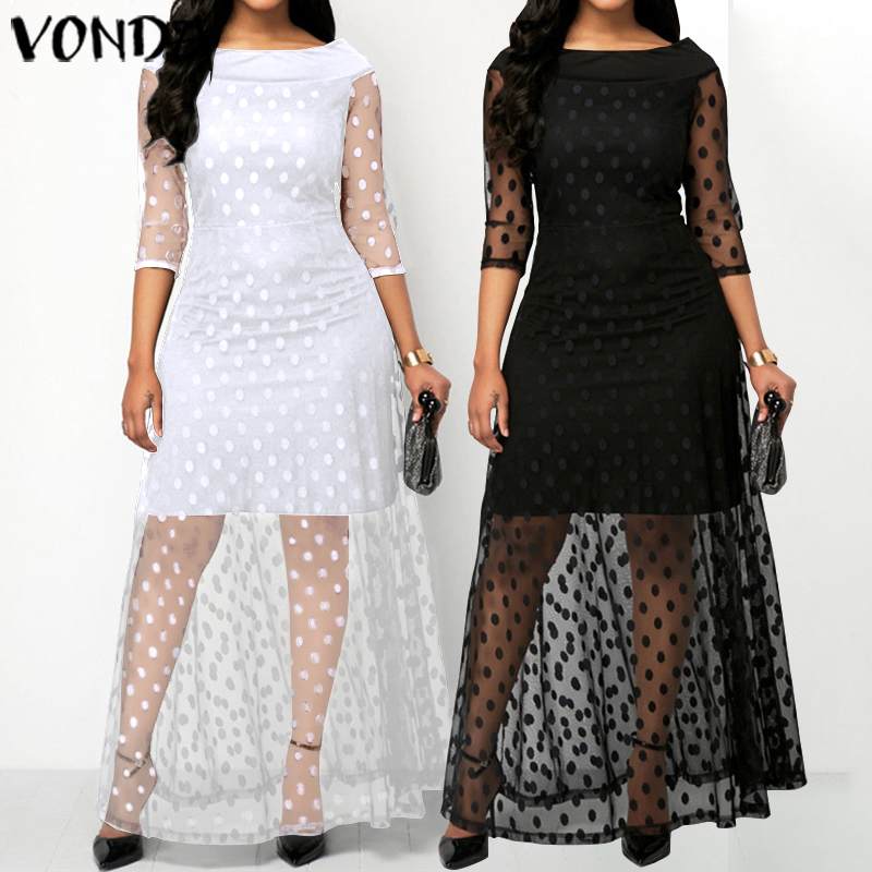 Women Bohemian Lace Dress Sexy Hollow Out 3/4 Sleeve Party Long Maxi Dress With Lining Clothing 2020 Summer Sundress Plus Size, Black
Women Bohemian Lace Dress Sexy Hollow Out 3/4 Sleeve Party Long Maxi Dress With Lining Clothing 2020 Summer Sundress Plus Size, Black