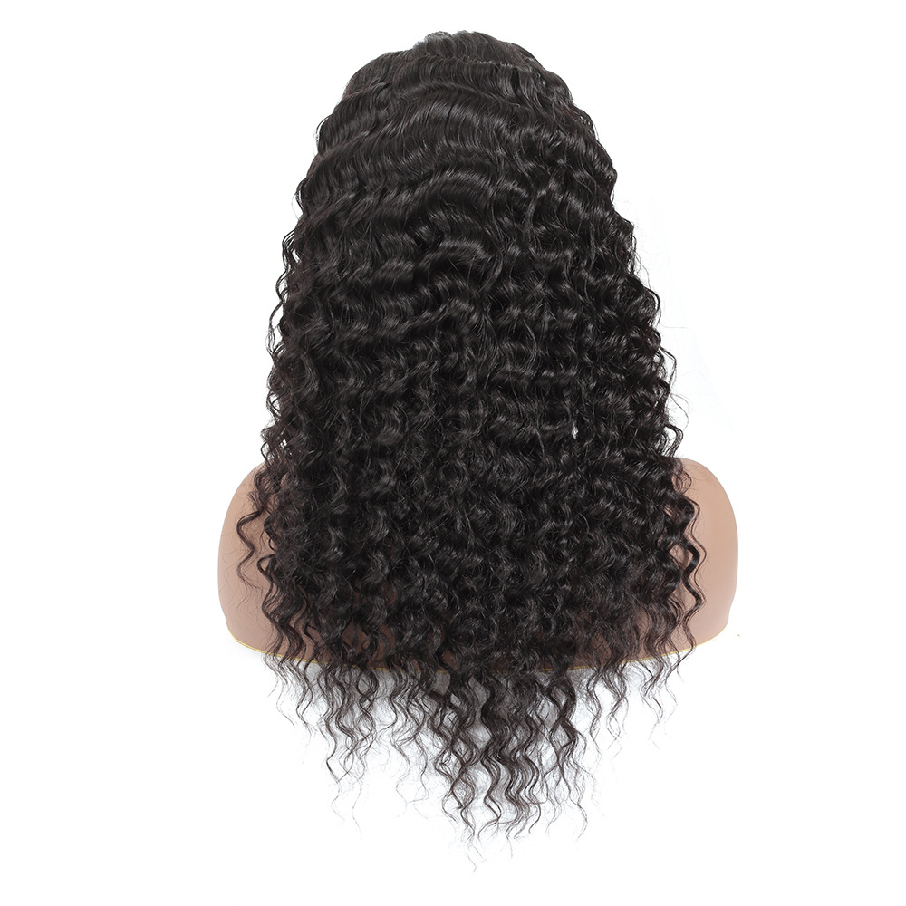 Deep Wave Human Hair Lace Front Wigs Water Wave 8inch-24inch 150% Density Brazilian No-Remy Straight Hair Lace Frontal Wig Pre Plucked