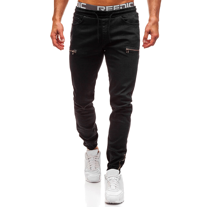 VICABO Men's Fashion Sexy Casual jeans for men black Blue Hole Pants with pocket ropa de hombre 2020 #w MX200814