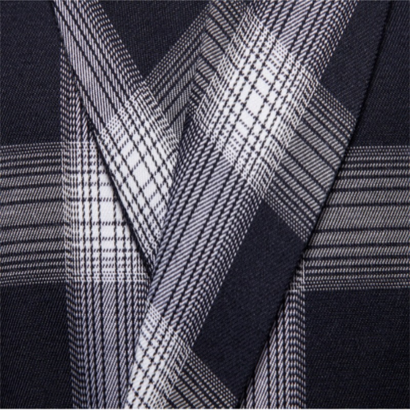 newest handsome casual fashion men retro style doublebreasted plaid block men suit fit slim men coat jacket