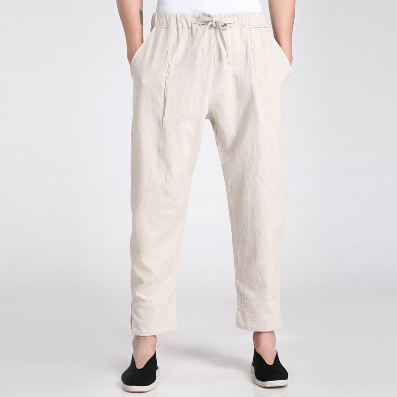 Chinese Men's Cotton Linen Pants 2020 New Elastic Waist Leisure Wu Shu Trousers Pantalones L XL XXL XXXL WNS031805, Beige
Chinese Men's Cotton Linen Pants 2020 New Elastic Waist Leisure Wu Shu Trousers Pantalones L XL XXL XXXL WNS031805, Beige