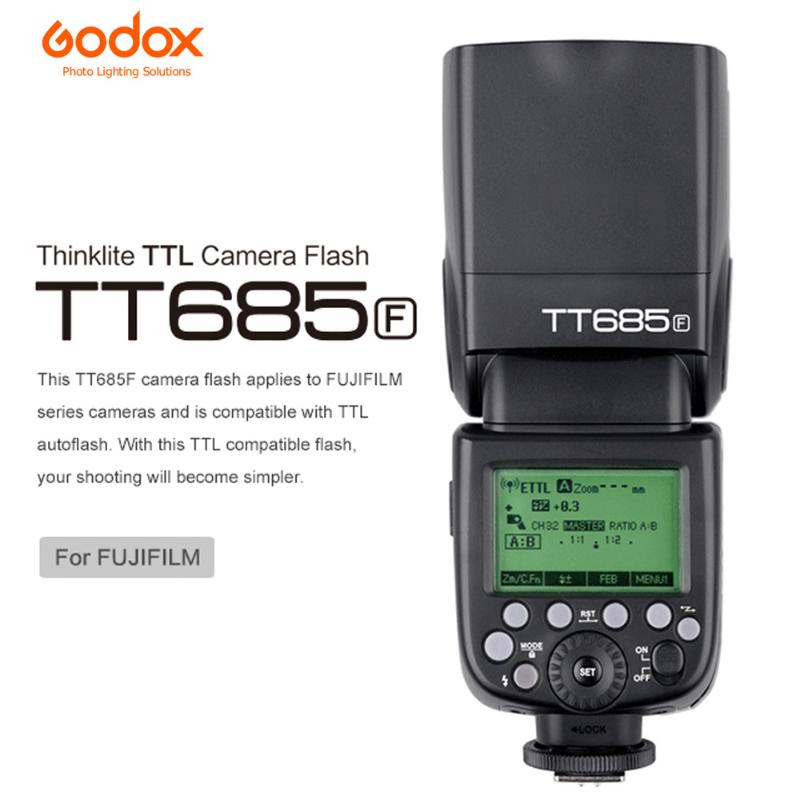 Godox685F685 2.4G Wireless HSS 1/8000 sL GN60 Flash Speedlite for Fuji Camera X-Pro2/1
Godox685F685 2.4G Wireless HSS 1/8000 sL GN60 Flash Speedlite for Fuji Camera X-Pro2/1