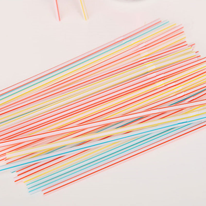 100pcsbag Disposable Plastic Drinking Straws 20805cm Multicolor Bendy Drink Straw For Party Bar Pub Club Restaurant2201571