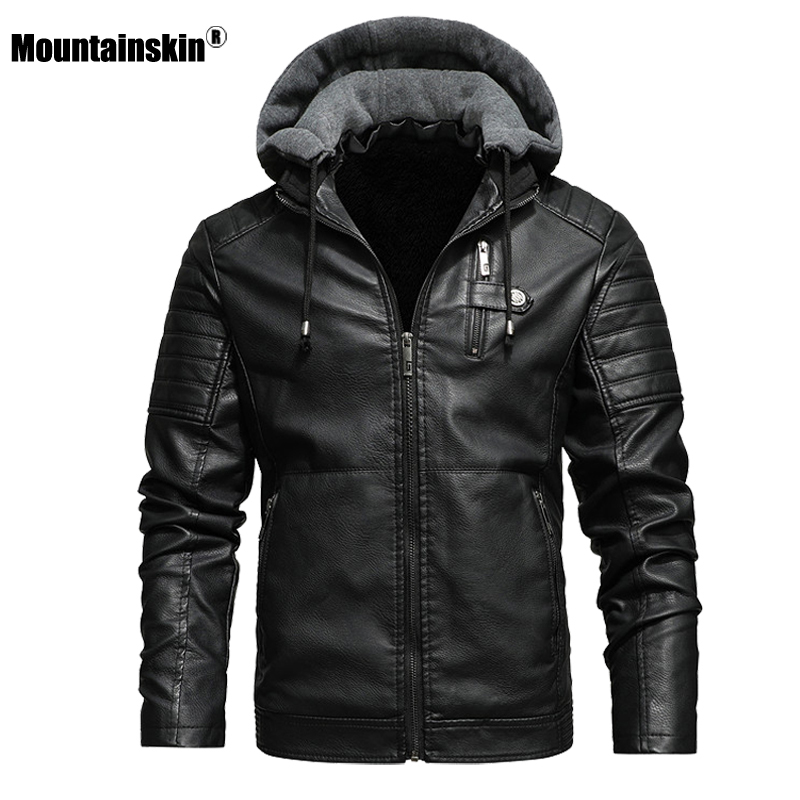 Mountainskin Men's Hooded PU Jacket Mens Winter Autumn Thick Motorcycle Leather Jacket Casual Windproof Leather Coat Male SA945, Beige
Mountainskin Men's Hooded PU Jacket Mens Winter Autumn Thick Motorcycle Leather Jacket Casual Windproof Leather Coat Male SA945, Beige