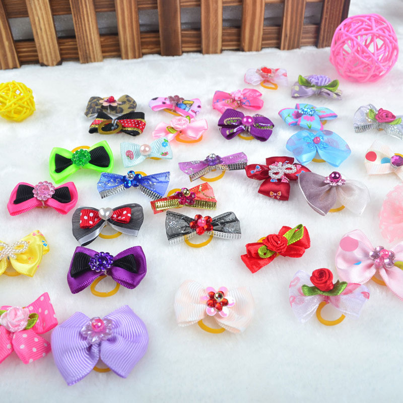 Random Color Mini Pet Bowknots For Cats Hairpin Headdress Dog rubber band Clips Bows Pet Hair Accessories
Random Color Mini Pet Bowknots For Cats Hairpin Headdress Dog rubber band Clips Bows Pet Hair Accessories