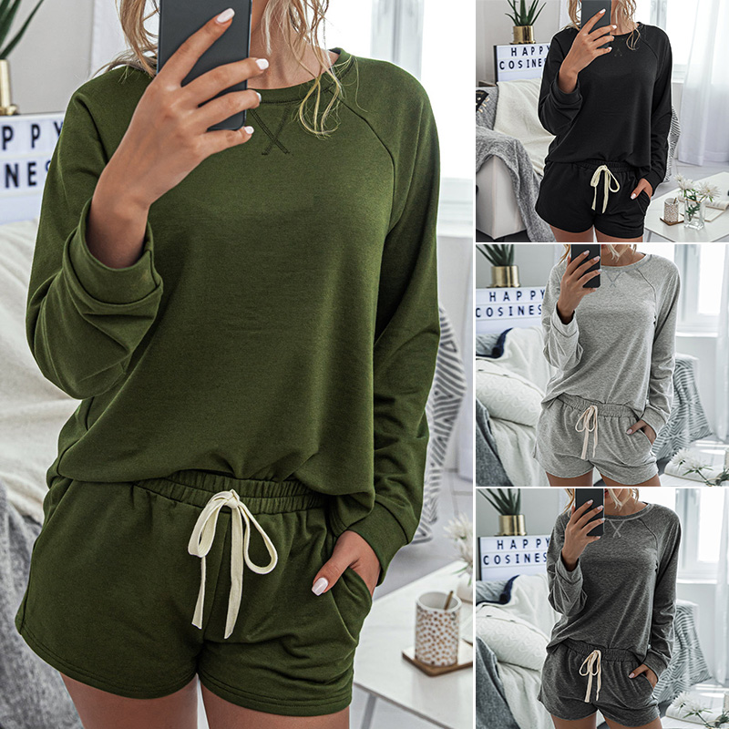 Home Wear Sleepwear Fashion Spring Summer Loungewear Women Pajama Set New Long Sleeve Nightgowns, Army green
Home Wear Sleepwear Fashion Spring Summer Loungewear Women Pajama Set New Long Sleeve Nightgowns, Army green