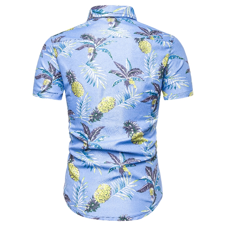 Hawaiian Trend Floral Men' Short Sleeve Shirt Fashion Slim Casual Versatile Short Sleeve Shirt, Blue
Hawaiian Trend Floral Men' Short Sleeve Shirt Fashion Slim Casual Versatile Short Sleeve Shirt, Blue
