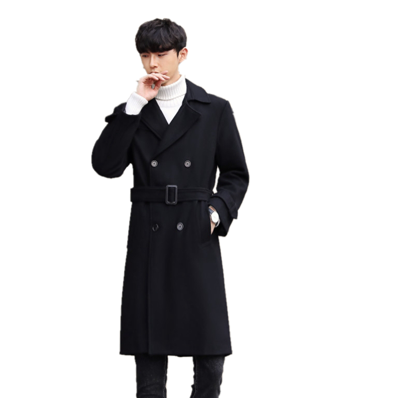 Autumn Winter Tweed Coats Men's Medium Length British Plus Size Overcoat Super Large Woollen Coat Double-Breasted Wool Trench, Black
Autumn Winter Tweed Coats Men's Medium Length British Plus Size Overcoat Super Large Woollen Coat Double-Breasted Wool Trench, Black