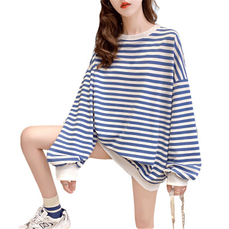 Mid-Length Plus Size Hoody Women 2020 Autumn Fashion New Striped Round Neck Long-Sleeved Loose Hoody Top Trend 161, Black
Mid-Length Plus Size Hoody Women 2020 Autumn Fashion New Striped Round Neck Long-Sleeved Loose Hoody Top Trend 161, Black