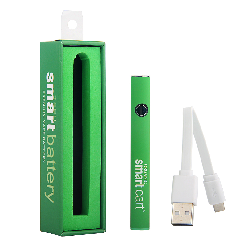Smart Cart Preheat VV Vape Pen Battery 380mAh Micro USB Bottom Charge Variable Voltage Preheating Vaporizer for 510 Thick Oil Cartridge Tank
Smart Cart Preheat VV Vape Pen Battery 380mAh Micro USB Bottom Charge Variable Voltage Preheating Vaporizer for 510 Thick Oil Cartridge Tank